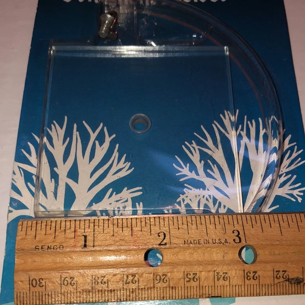 Clear Enesco Acrylic Ornament Holder from the 1980’s Clear ornament holding